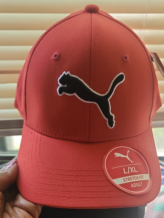 Puma Other - Puma Red Baseball Cap with Black Puma Logo